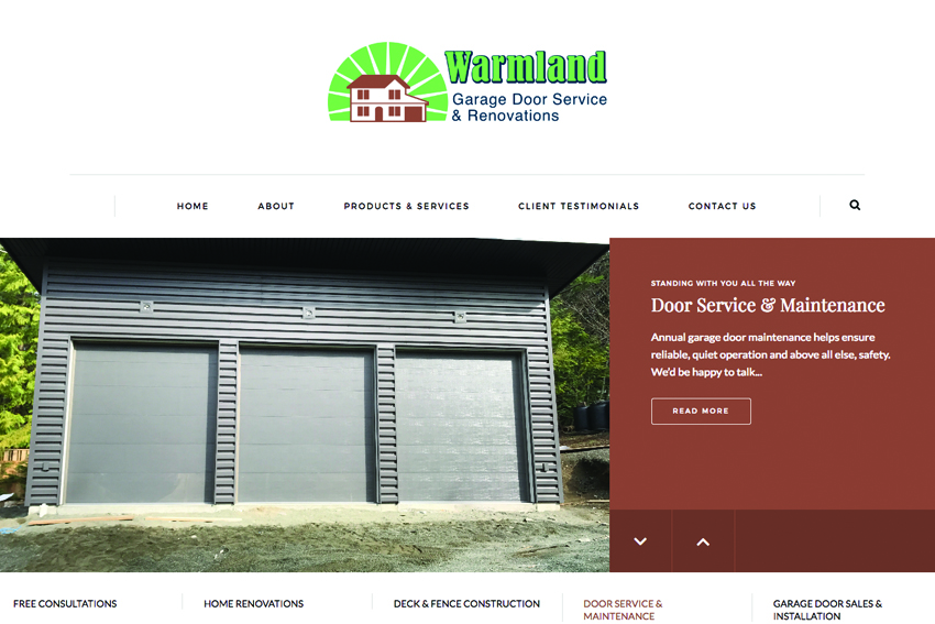 Building Contractors Website Design Vancouver Island